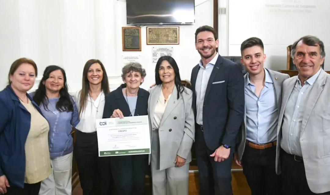 El Concejo Deliberante de Crespo recibió un reconocimiento provincial